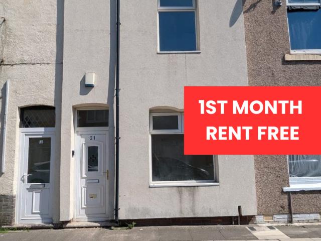 21 Marlborough Street, Hartlepool TS25 2 bed terraced house to rent £485 pcm £112 pw