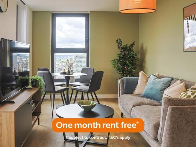 2412, Silver Yard, 100 Moor Street. 2 bed apartment to rent £1,435 pcm £331 pw