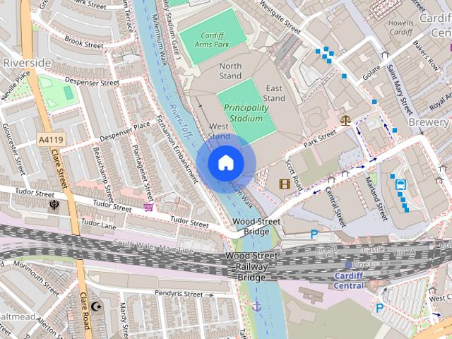 2505Ty Ambr Y Rhodfa Ganolog, Cardiff City, CF10