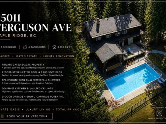 25011 Ferguson Avenue, Maple Ridge, BC, V2W 1H4 Luxury House for sale | Listing ID R3103 | Royal LePage Carriage Trade Luxury Properties