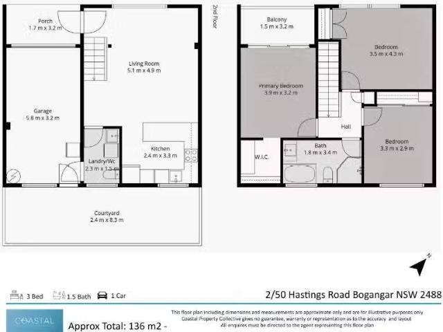2/50 Hastings Road, Bogangar Townhouse for rent Listed by Die.