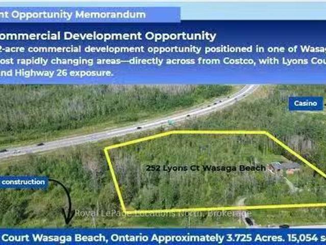 252 Lyons Court, Wasaga Beach, ON, L9Z 1V1 vacant land for s.