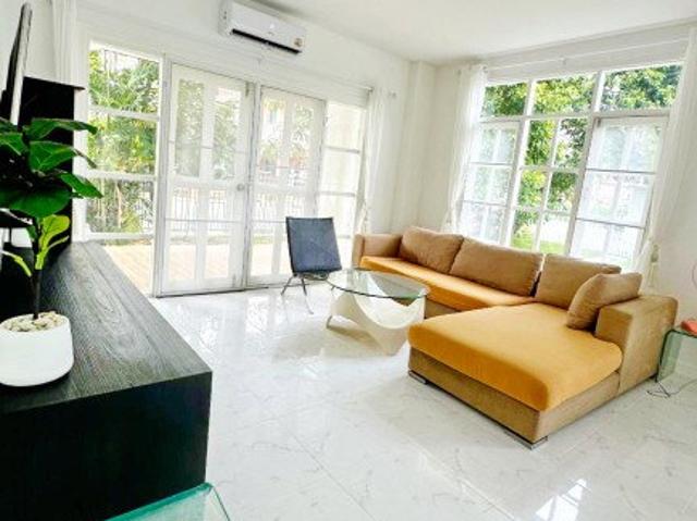 260906timaspa ให้เช่า บ้าน ลดสูงถึง 60% ค่คฤหาสน์ให้เช่า 3 4นอน MRT ไทรม้า 430ม. 3น้ำ บ้านหลังมุม สะพานพระนั่งเกล้า 1.6กม. รัตนาธิเบศร์