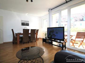 27682 HomeCompany Dresden Möbliert/Furnished 2 Zimmer Apartment mit Balkon in Dresden Strehlen 2 Personen