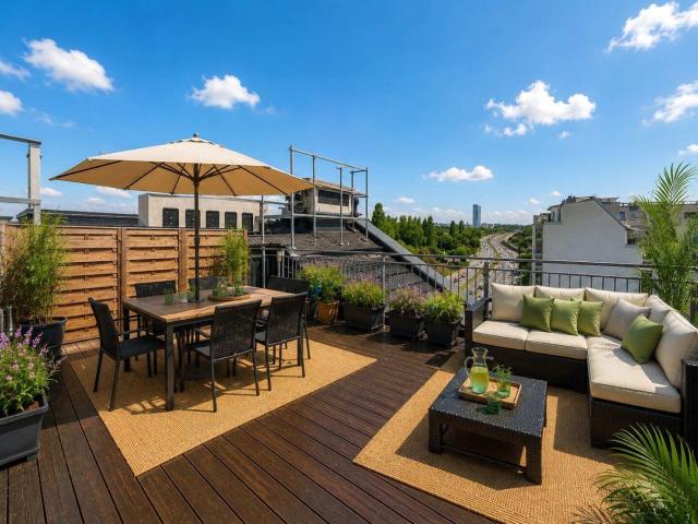 29m² Dachterrasse Nähe U6 Handelskai
