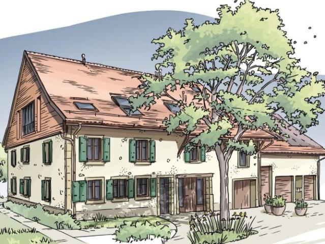 2 magnifiques logements à louer dans une ferme rénovée à Vuarrens
