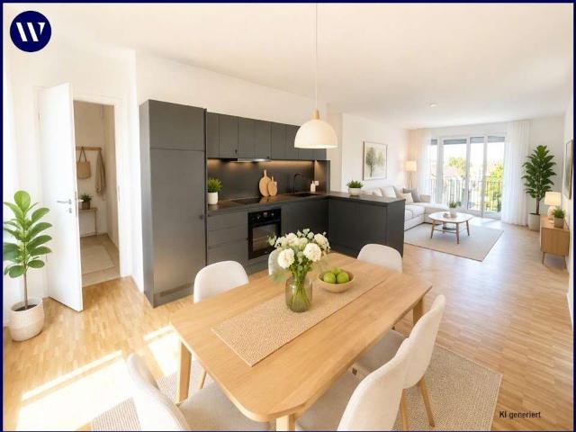 2 Monate mietfrei! 3 ZW mit Dachterrasse & Eckbalkon, Einbauküche, helles Neubauamiente, Aufzug