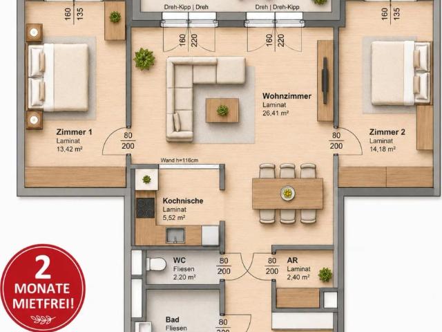 2 MONATE MIETFREI | Charmantes Zuhause mit Balkon