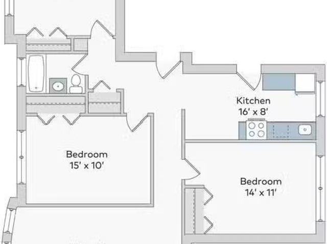 2 Bed 1 Bath