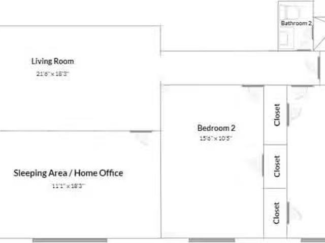 2 Bed 2 Bath