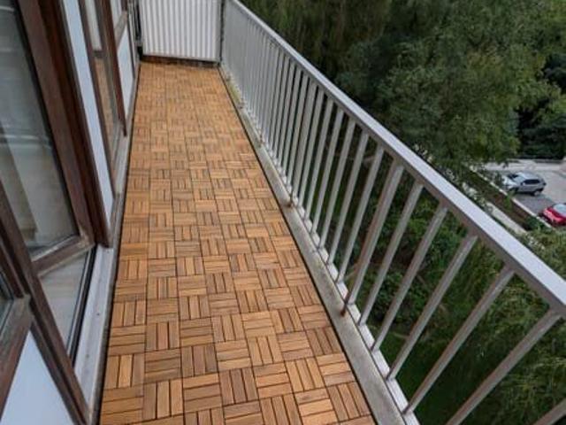 2 bed apt with 2 balconies Uccle 77m²