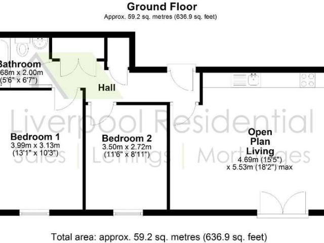 2 bed flat for sale