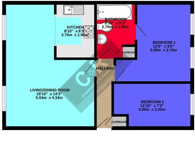 2 bed flat for sale