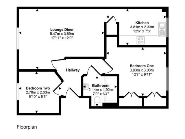 2 bed flat for sale