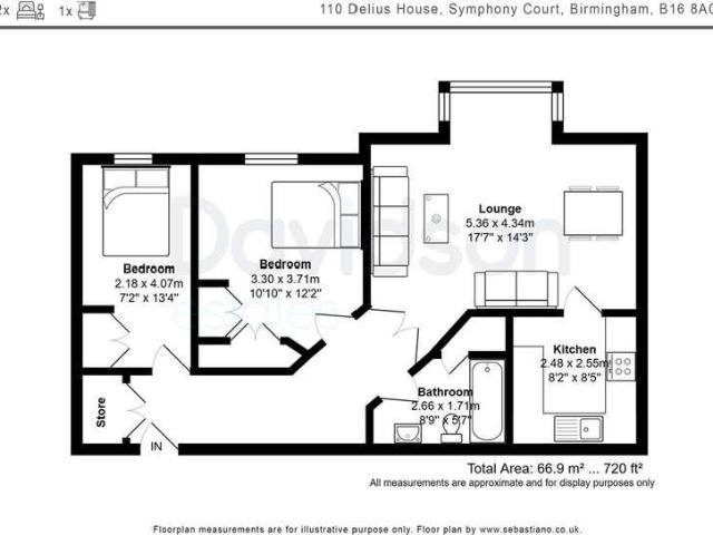 2 bed flat for sale