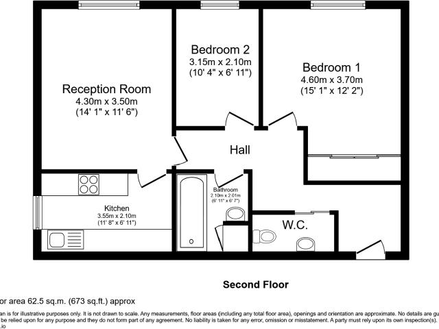 2 bed Flat in York Court 11 Ross Road, Wallington, SM6 8QN