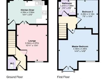 2 bed house for sale