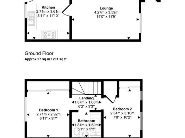 2 bed house for sale