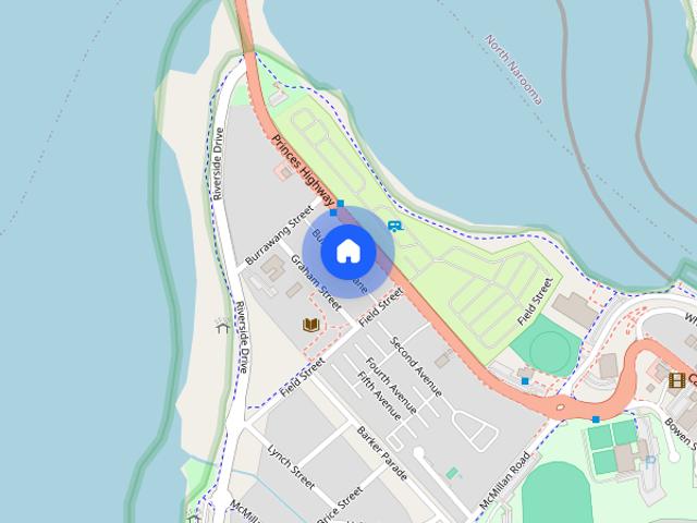 2 Bedroom, 1 bathroom unit available in Narooma with water views