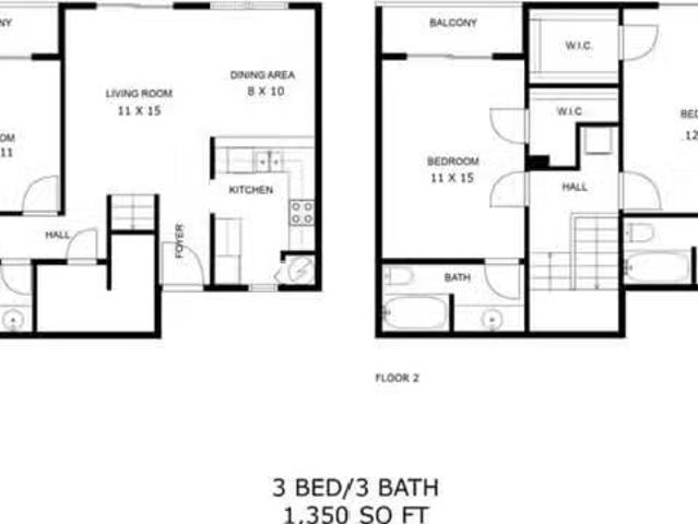 2 Bedroom 2 Bathroom