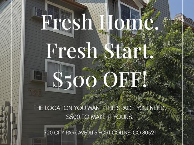 2 Bedroom Condo for Rent at 720 City Park Ave Apt A116, Fort Collins, CO 80521 City Park Heights