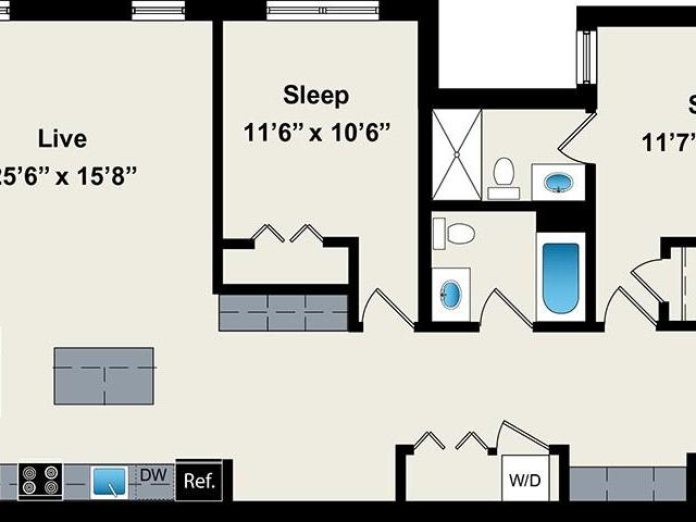 2 bedroom, Chicago IL 60607 103547336