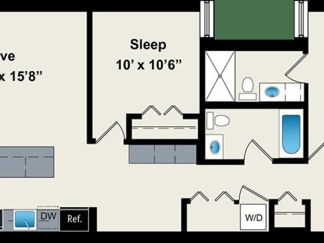 2 bedroom, Chicago IL 60607 104881507