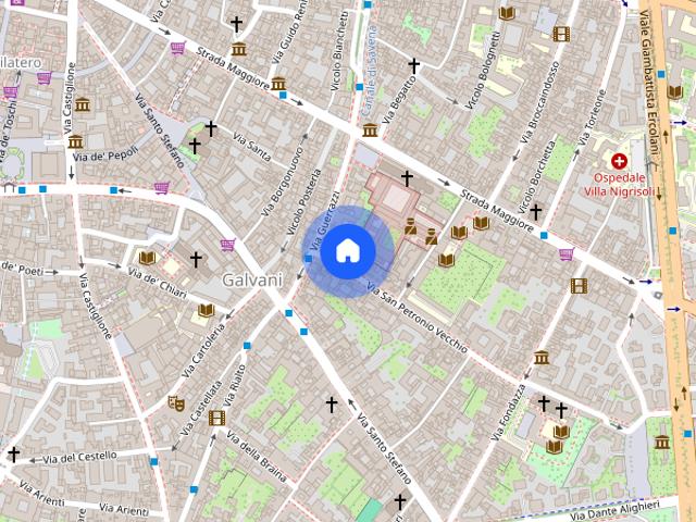 2 bedroom apt for rent, Galvani, Bologna