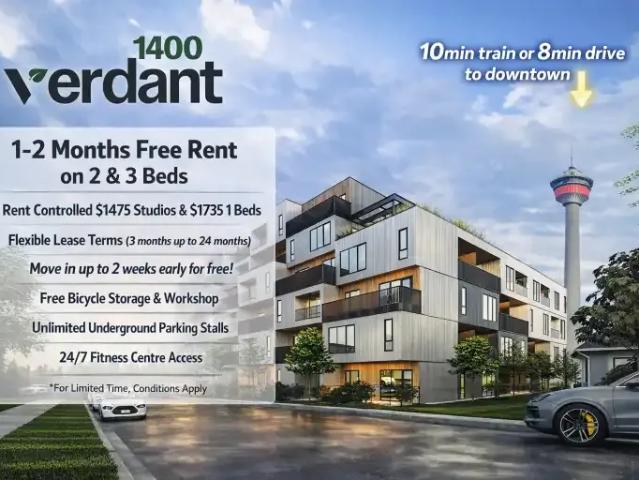 2 Bedroom Apartment Calgary AB 102914805
