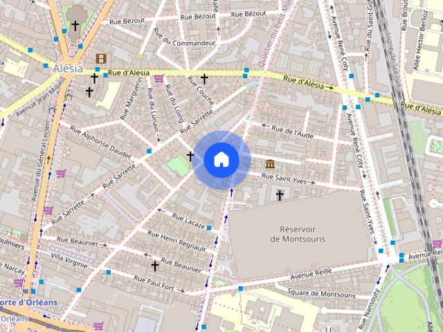 2 bedroom apartment for rent in Montsouris Dareau, Paris