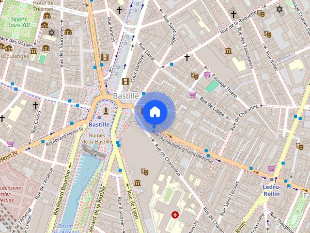 2 bedroom apartment for rent in Bastille Popincourt
