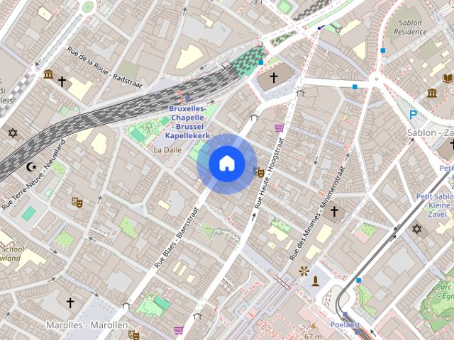 2 bedroom apartment for rent in De Marollen, Brussels
