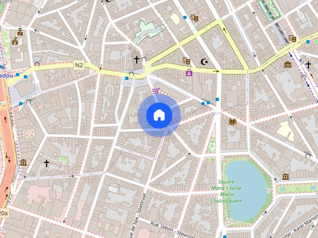 2 bedroom apartment for rent in Saint Josse Centre
