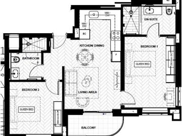 2 Bedroom Apartment in Century City