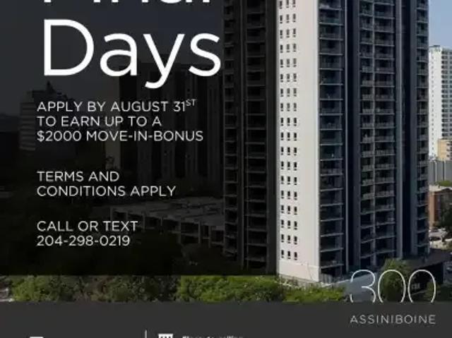 2 Bedroom Apartment Winnipeg MB 104841378