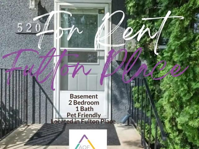 2 bedroom basement suite