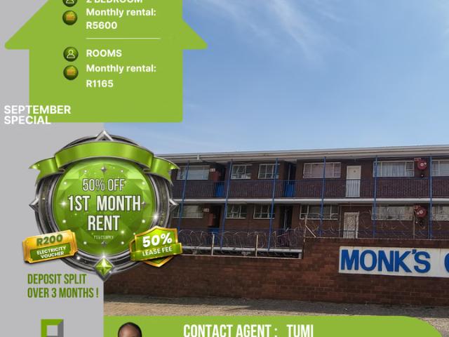 2 Bedroom Flat To Let in Rosettenville