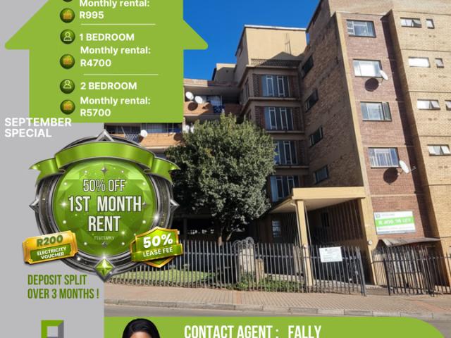 2 Bedroom Flat To Let in Yeoville