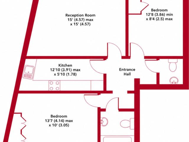 2 bedroom flat to rent on Penywern Road, London