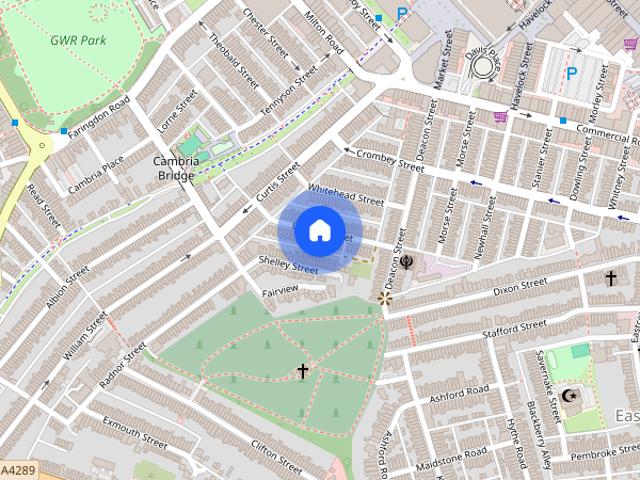 2 Bedroom house to rent, Dryden Street, Town Centre