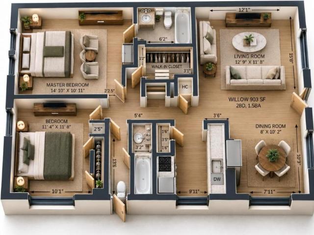 2 bedroom, Houston TX 77025 106112217
