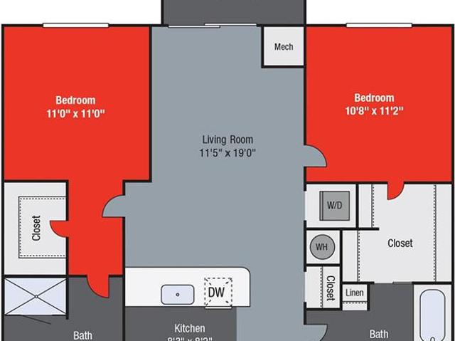 2 bedroom, Northbrook IL 60062 104994385