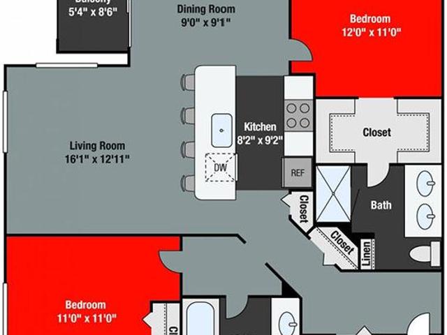 2 bedroom, Northbrook IL 60062 104146610