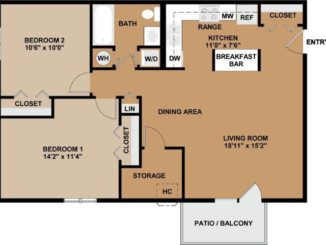 2 bedroom, Naperville IL 60563 104806816