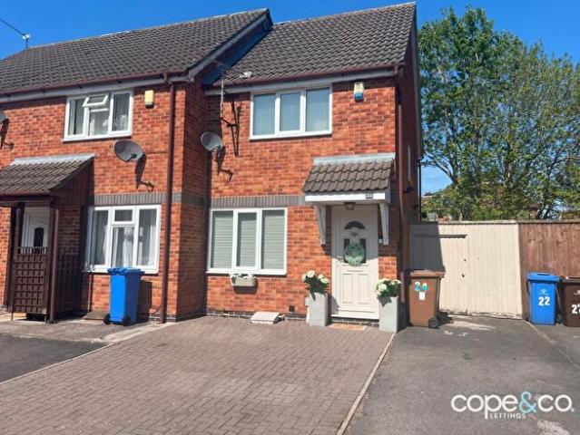 2 Bedroom Semi Detached House To Rent In Pendleside Way, Littleover, Derby, Derbyshire, DE23