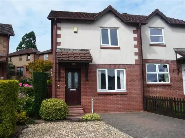 2 bedroom semi detached house for rent in 12 Cherry Gardens, P.