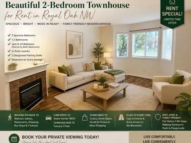 2 Bedroom Townhouse Calgary AB 104681641