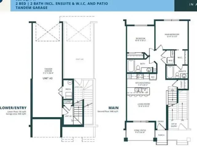 2 Bedroom Townhouse Calgary AB 105654101