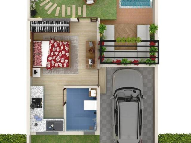 2 BHK Villa in H Cross for resale Chikballapur District. The reference number is 20382839