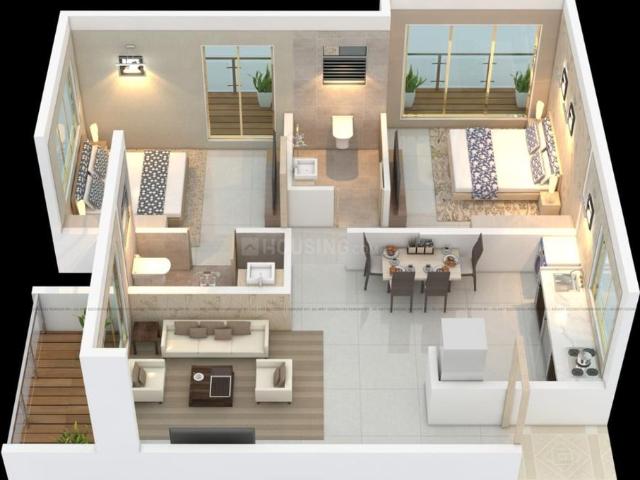 2 BHK Apartment in Charholi Budruk for resale Pune. The reference number is 19103052